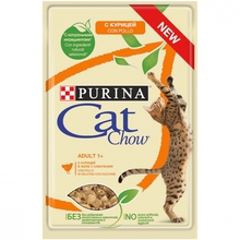 PURINA Cat Chow mokra karma z kurczakiem i cukinią dla kota, saszetka 85g