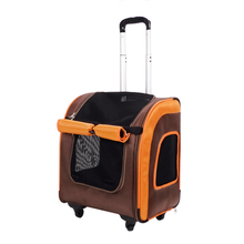 IBIYAYA Liso Backpack transporter na kółkach z funkcją plecaka, kolor brązowy
