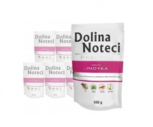 DOLINA Noteci Premium Bogata w indyka PAKIET 10 x 500g, mokra karma dla psa