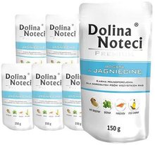 DOLINA Noteci Premium Bogata w jagnięcinę PAKIET 10 x 150g, mokra karma dla psa