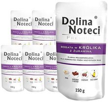 DOLINA Noteci Premium Bogata w królika i żurawiną 10 x 150g PAKIET , mokra karma dla psa