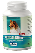 MIKITA Pet Calcium - wapno dla psa i kota, 100 tabletek