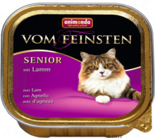 ANIMONDA Vom Feinsten Senior z jagnięciną- Pełnowartościowy posiłek dla starszych kotów, szalka 100g