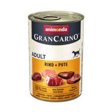 ANIMONDA Grancarno Adult Wołowina + Indyk - karma dla dorosłych psów, puszka 400 i 800 g