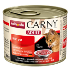 ANIMONDA Carny Adult Wołowina - pełnowartościowa karma dla dorosłych kotów, puszka 200 i 400g
