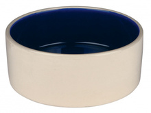 TRIXIE Ceramiczna miska dla psa w kolorze kremowo-niebieskim