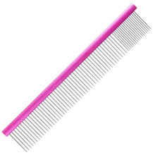 Groom Professional - grzebień metalowy Dark Pink, 80/20, 25 cm