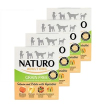 NATURO Grain Free Salmon & Potato 8 x 400g PAKIET bezzbożowa, hipoalergiczna mokra karma dla dorosłych psów