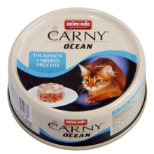 ANIMONDA Carny Ocean Tuńczyk i owoce morza - mokra karma dla dorosłych kotów, puszka 80g