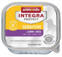 ANIMONDA Integra Protect Sensitive, Jagnięcina z ryżem - kompletna dieta dla wrażliwych kotów, szalka 100g