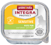 ANIMONDA Integra Protect Sensitive, Indyk- kompletna dieta dla wrażliwych kotów, szalka 100g