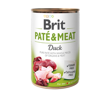 BRIT Pate&Meat Duck mokra karma z kaczką dla psa, puszka