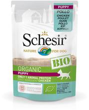 SCHESIR BIO Organic Puppy z kurczakiem saszetka dla szczeniąt 85g