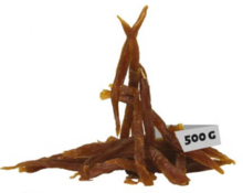 HAU&MIAU Miękkie paski z kaczki- Naturalny przysmak dla psa, 500g
