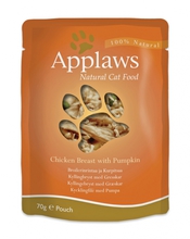 APPLAWS Natural Cat Food Kurczak z dynią - saszetka dla kota 70g 100% NATURALNE!