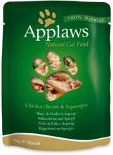 APPLAWS Natural Cat Food Kurczak i Szparagi - saszetka dla kota 70g 100% NATURALNE!
