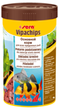 SERA Vipachips - Pokarm podstawowy w postaci tonących chipsów dla zwierząt strefy dennej