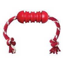 KONG® Dental with Rope - gryzak dentystyczny dla psa, ze sznurem, czerwony