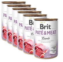 BRIT Pate&Meat Lamb 6x400g PAKIET! mokra karma z jagnięciną dla psa