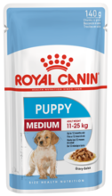ROYAL CANIN Medium Puppy - Mokra karma dla szczeniąt ras średnich, Saszetka 140 g