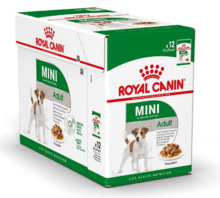 ROYAL CANIN Mini Adult Pakiet 12 szt. - Mokra karma dla psów dorosłych ras małych, Saszetka 85 g