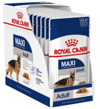 ROYAL CANIN Maxi Adult Pakiet 10 szt. - Mokra karma dla psów dorosłych ras dużych, Saszetka 140 g