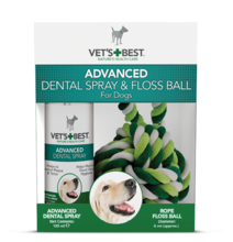 VET'S BEST Dental Spray 120ml + kula sznurowa dla psów