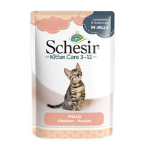 SCHESIR Kitten Filet z kurczaka mokra karma dla kociąt, saszetka 85g