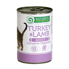NATURE'S PROTECTION Turkey&Lamb Sensitive Digestion mokra karma dla kota puszka 400g