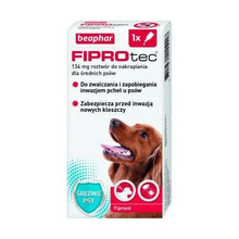 BEAPHAR FIPROtec® Spot-on M dla średnich psów  - preparat do zwalczania ektopasożytów