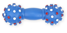 PET NOVA Hantel niebieski - zabawka winylowa dla psa, 16 cm