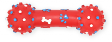 PET NOVA Hantel czerwony - zabawka winylowa dla psa, 26 cm