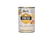 BRIT Fresh Chciken with Sweet Potato mokra karma dla psa, puszka 400g