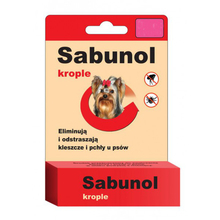 Sabunol - krople przeciw kleszczom i pchłom dla psów