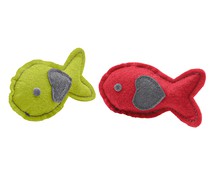 HUNTER Zabawka "by Laura" dla kota - ryba, kolor czerwona, zielona