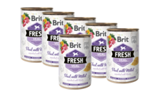 BRIT Fresh Veal with Millet PAKIET 6x400g mokra karma dla psa
