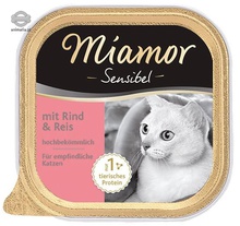 MIAMOR Sensible Wołowina i ryż mokra karma dla kota 100g