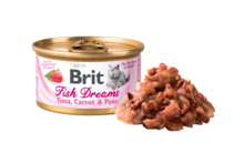 BRIT Cat Fish Dreams Tuna, Carrot & Pea mokra karma dla kota 80g