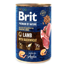 BRIT Premium by Nature Lamb with Buckwheat mokra karma dla psa 400g i 800g