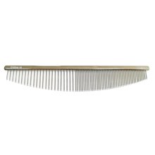 TRIM - grzebień metalowy, półksiężyc nr 19, pół na pół (fine/extra fine), długość 19 cm