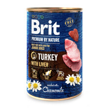 BRIT Premium by Nature Turkey with Liver mokra karma dla psa 400g i 800g