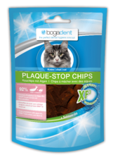 BOGADENT Plaque-Stop Chips Fish przysmak dla kota, 50g