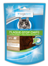 BOGADENT Plaque-Stop Chips Chicken przysmak dla kota, 50g