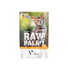 VETEXPERT Raw Paleo Kitten Indyk mokra karma dla kociąt, 100g