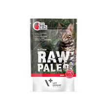 VETEXPERT Raw Paleo Kitten Wołowina mokra karma dla kociąt, 100g