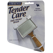 LAWRENCE Tender Care Soft Slicker Brush - szczotka druciana dla małych psów, mini