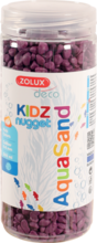 ZOLUX Aquasand KIDZ Nugget - podłoże do akwarium, kolor fioletowy 500 ml