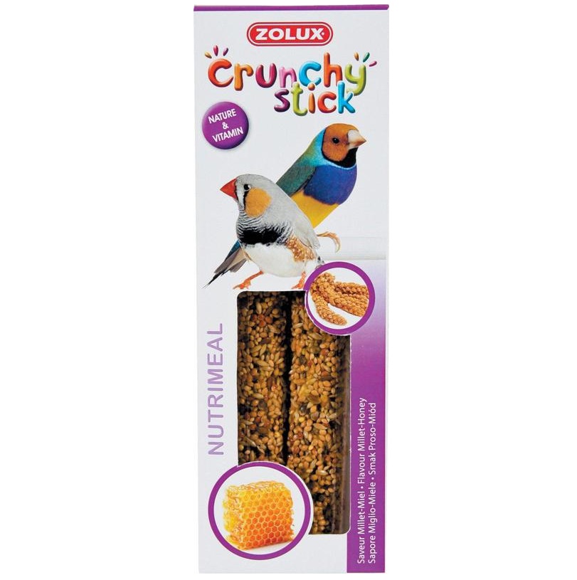 ZOLUX Crunchy Stick ptaki egzotyczne proso/miód - kolby dla ptaków egzotycznych 85 g