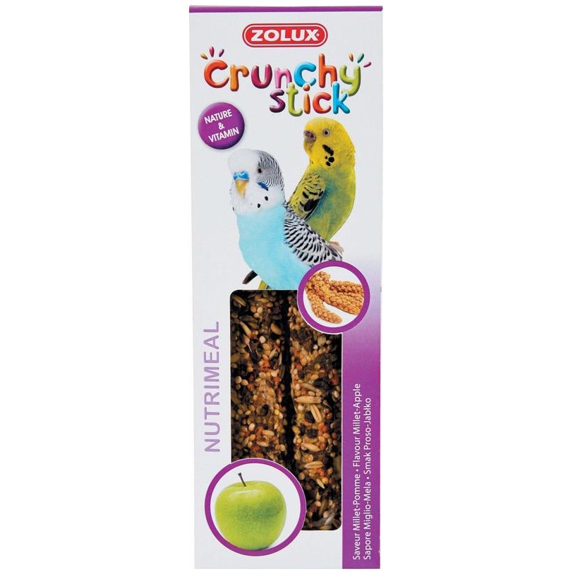 ZOLUX Crunchy Stick papuga mała orzech kokosowy/banan - kolby dla papug 85 g