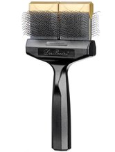 Les Poochs Gold Soft Finishing Double Brush - miękka, elastyczna szczotka pudlówka, 9 cm